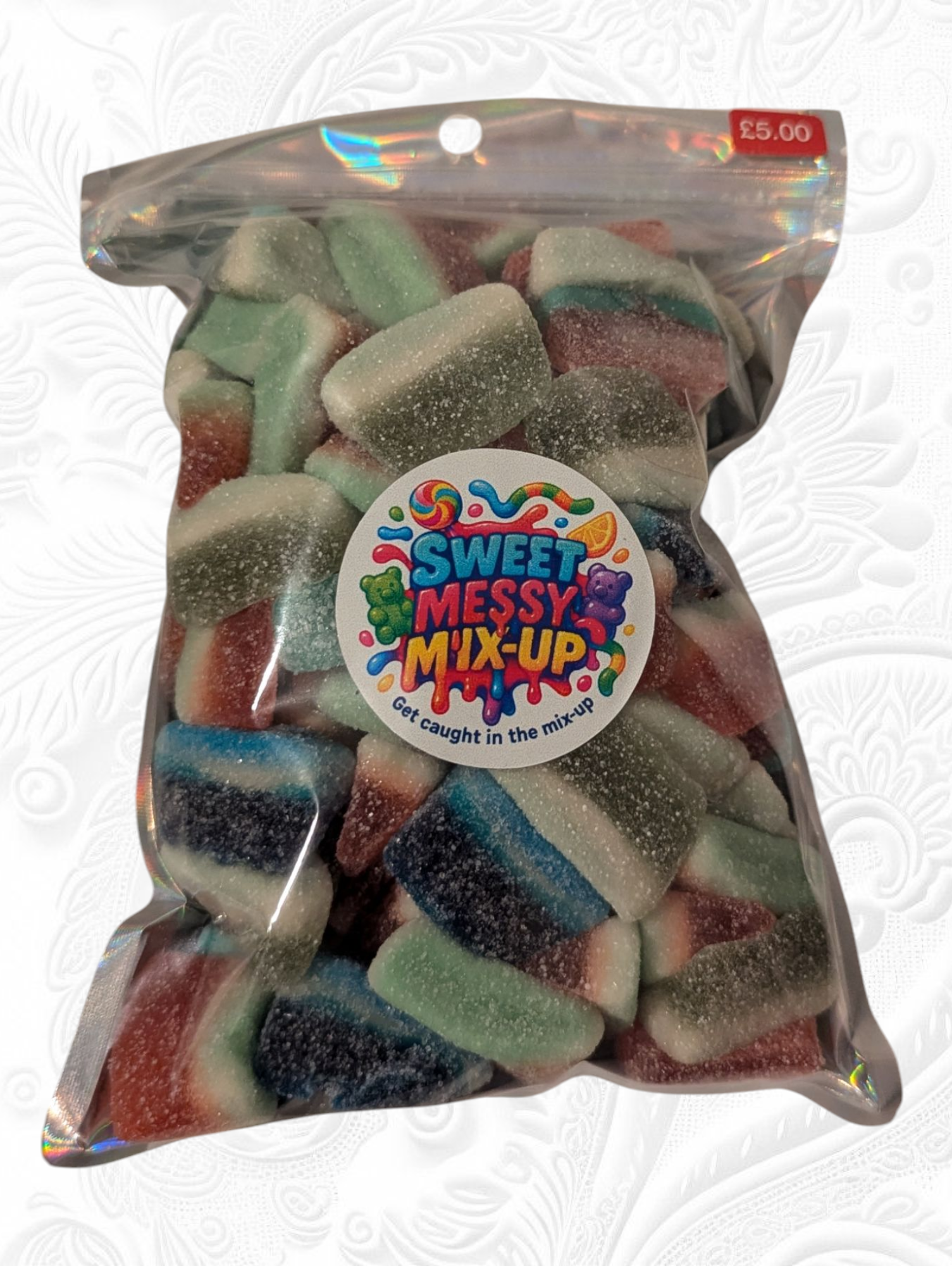 Messy watermelons slice mix 