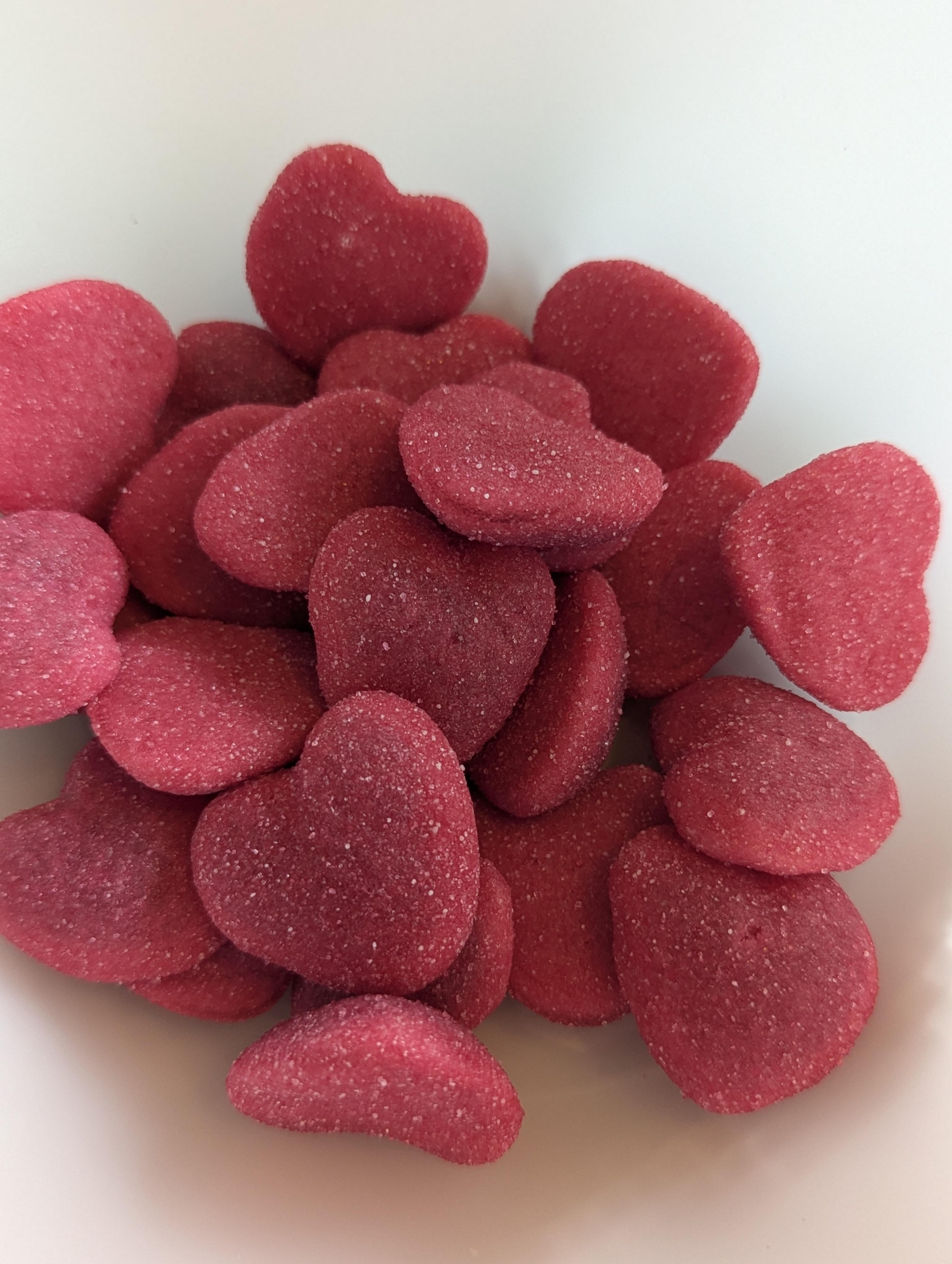 Shiny red Hearts