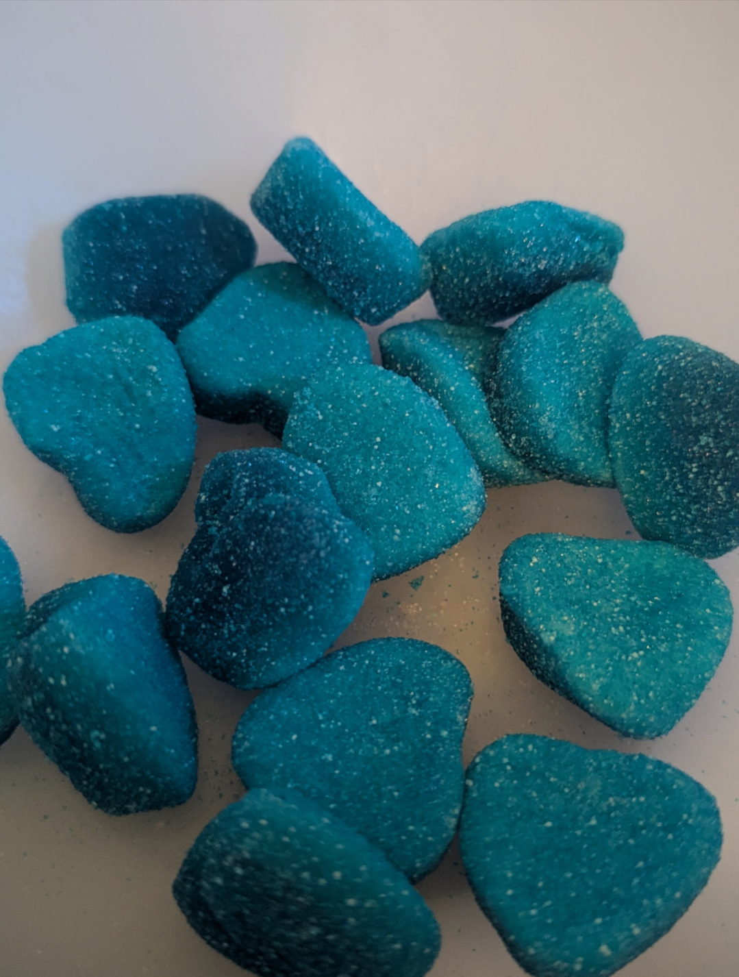 Jelly Blue hearts